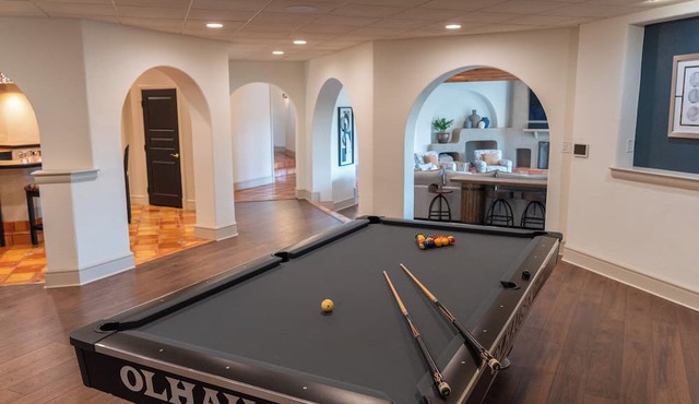 Overlook Retreat Manor is a luxury private estate on 100 scenic acres for up to 24 guests. Enjoy the pool, hot tub, game room, sports court, and breathtaking sunset views. The kind of place people talk about long after they leave.