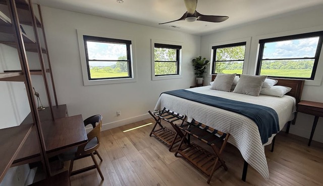 Eagles Crossing is a Newly Renovated 3-Bed Farmhouse with a Large Deck & Hot Tub